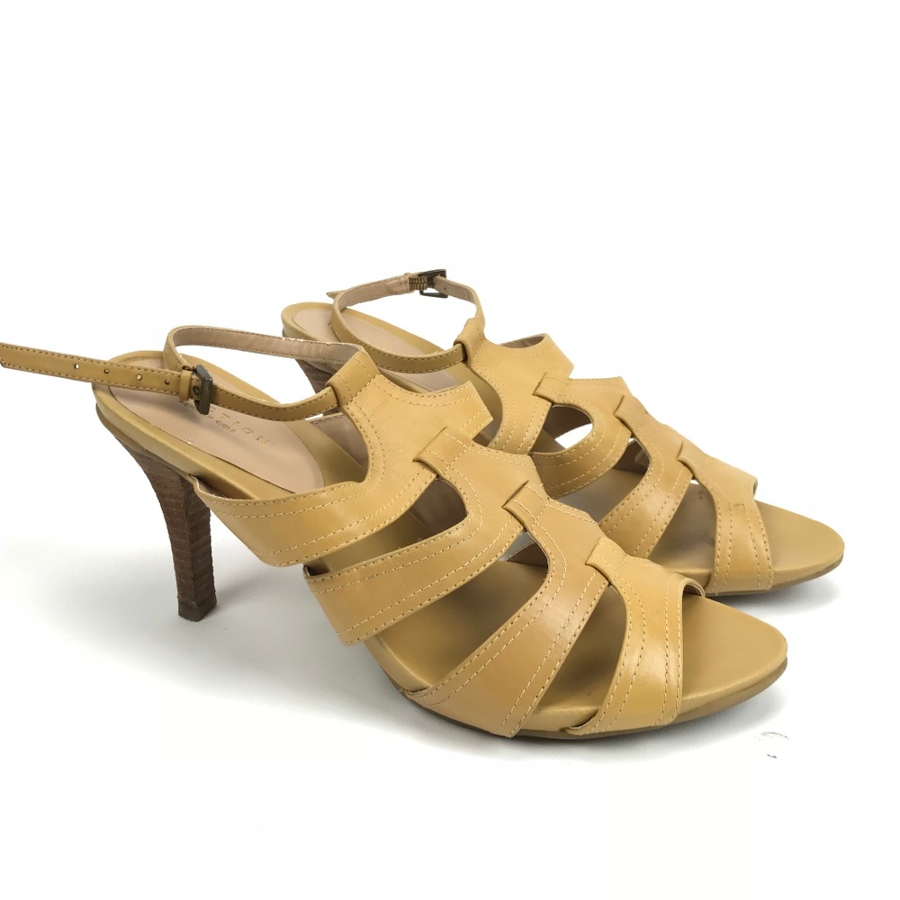 Kenneth Cole Women Heels Yellow Satin Size 8M